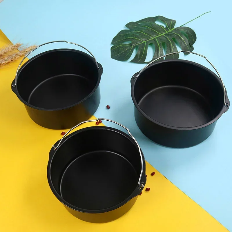 6/7/8inchAir фритюрница форма для выпечки антипригарная корзина круглая духовки