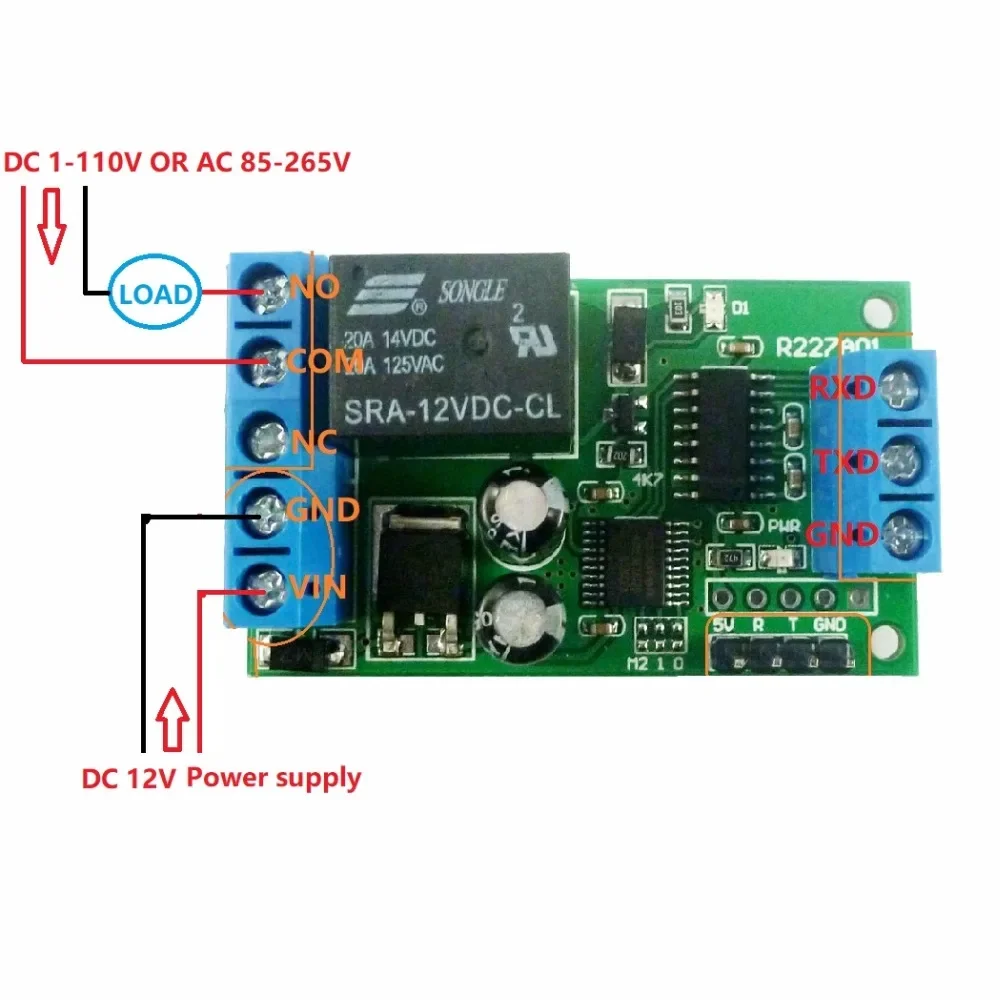 Реле 2 в 1 RS232 TTL232 с последовательным портом переключатель UART ПК USB MCU для умного