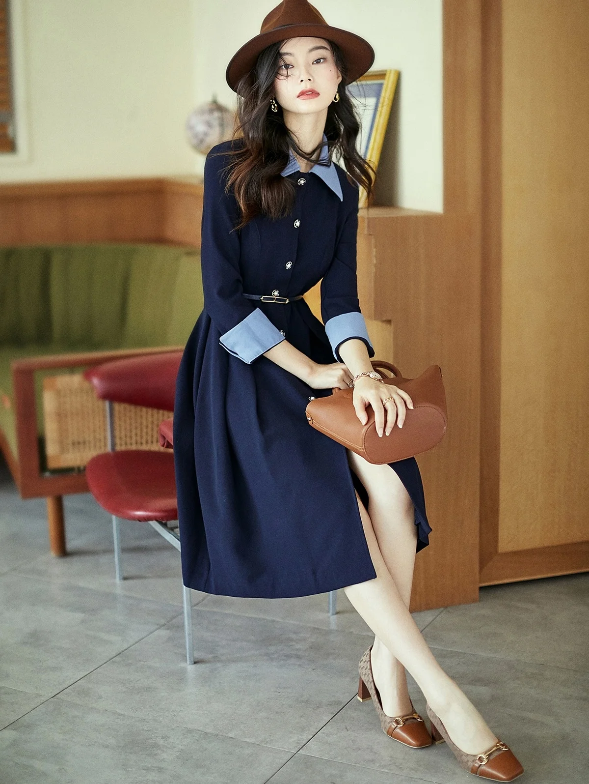 Рисунок 3 - Высококачественное платье-рубашка с длинным рукавом