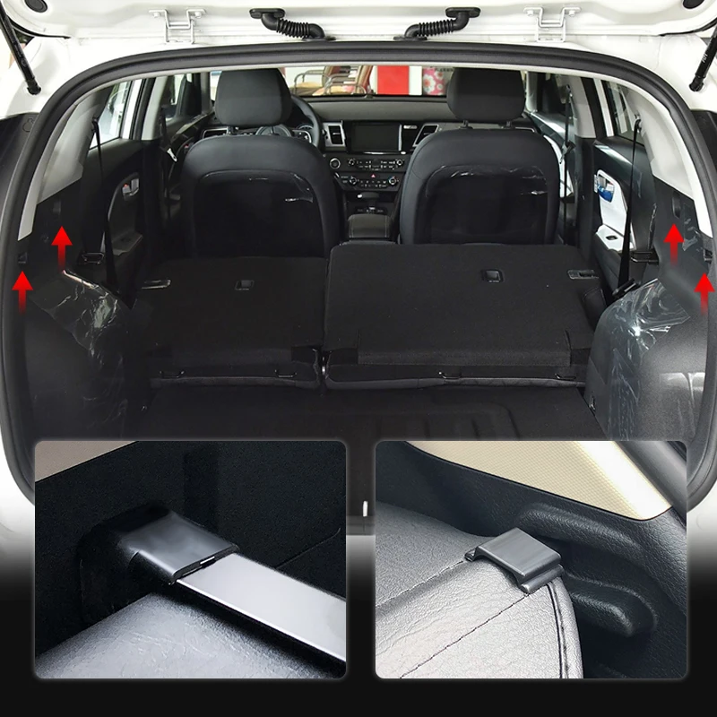 Фото Для Kia Niro 2017-2022 выдвижная крышка багажника багажник стойка для посылок анти-подглядывающий щит конфиденциальность автоаксессуары №2
