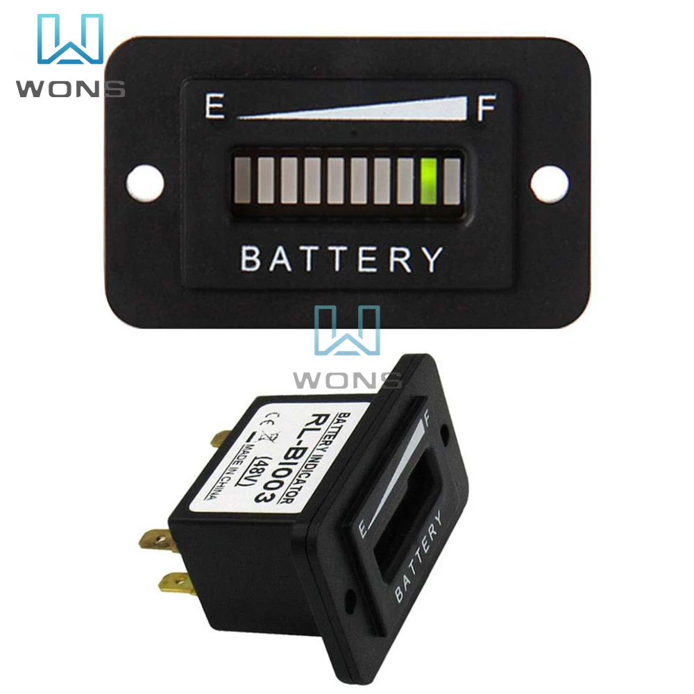 

12-24V 36V 48V LED Digital Battery Indicator Lead Acid Battery Capacity Display Tester Charge Status Meter Gauge For Car
