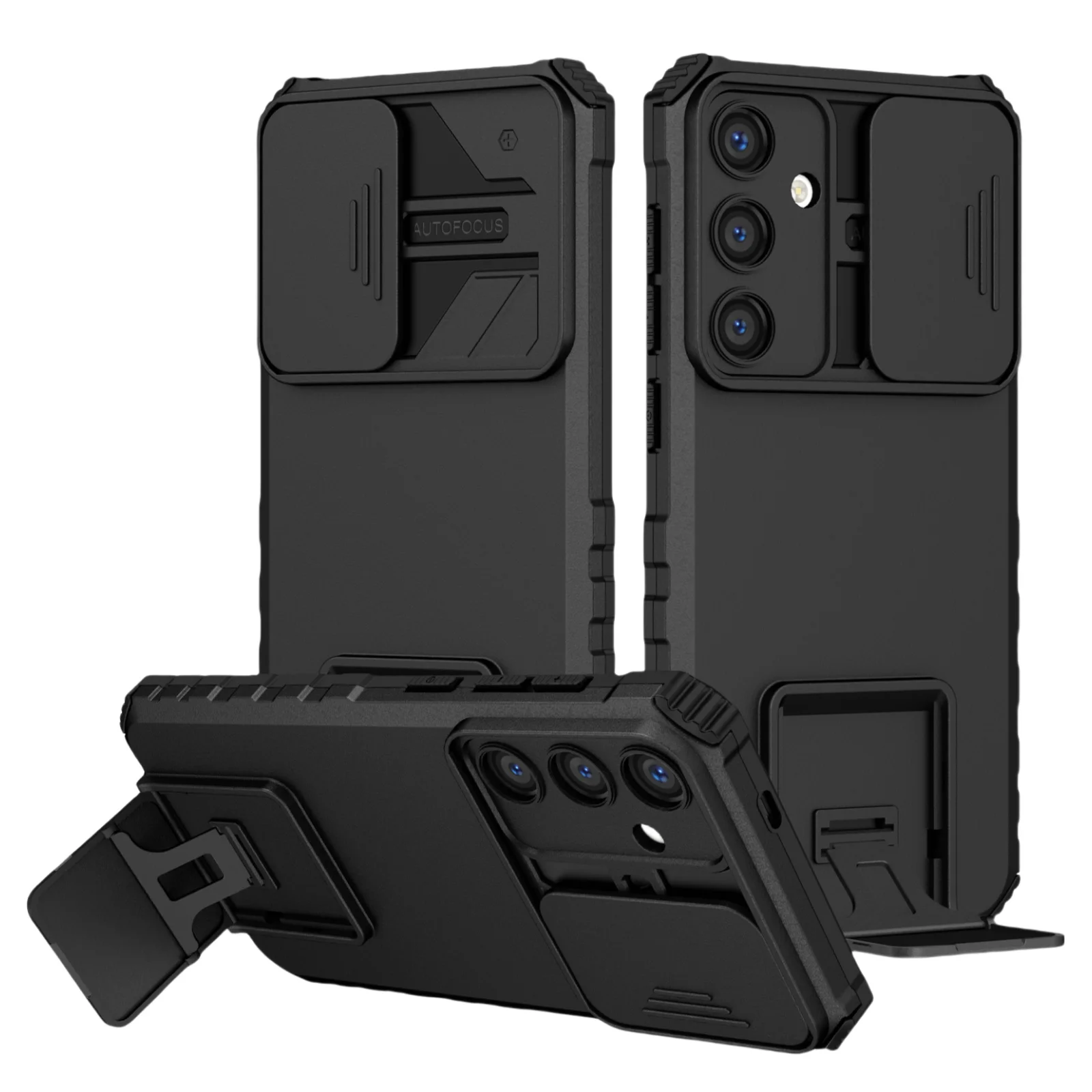 Задняя крышка для Samsung Galaxy S24 FE S25 Ultra Plus 5G прочный чехол-подставка аксессуары