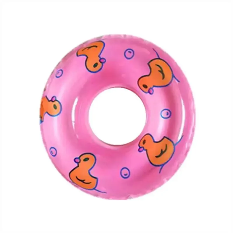 Kids Mini Donuts Swim Ring Bath Toy Summer Fun Swimming Pool Accessory Float Toys For Rubber Ducks Doll Inflatable