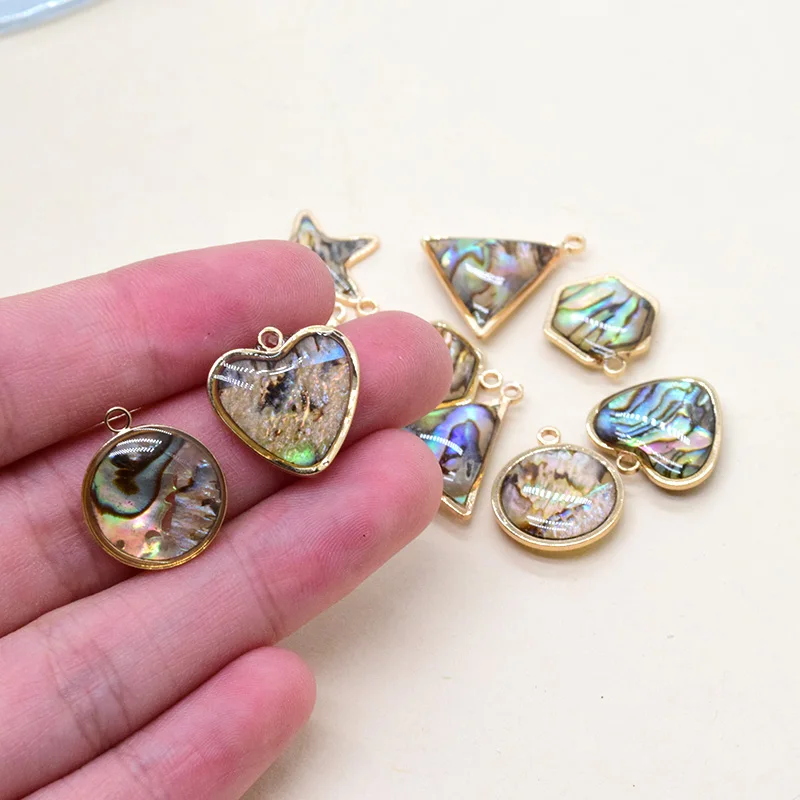 50 шт. подвески-ракушки в форме сердца