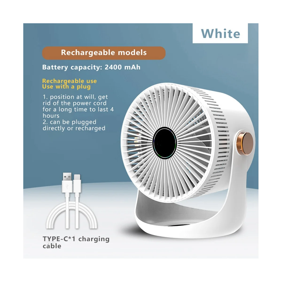 Зарядка бесшумный электрический вентилятор домашний пульт дистанционного