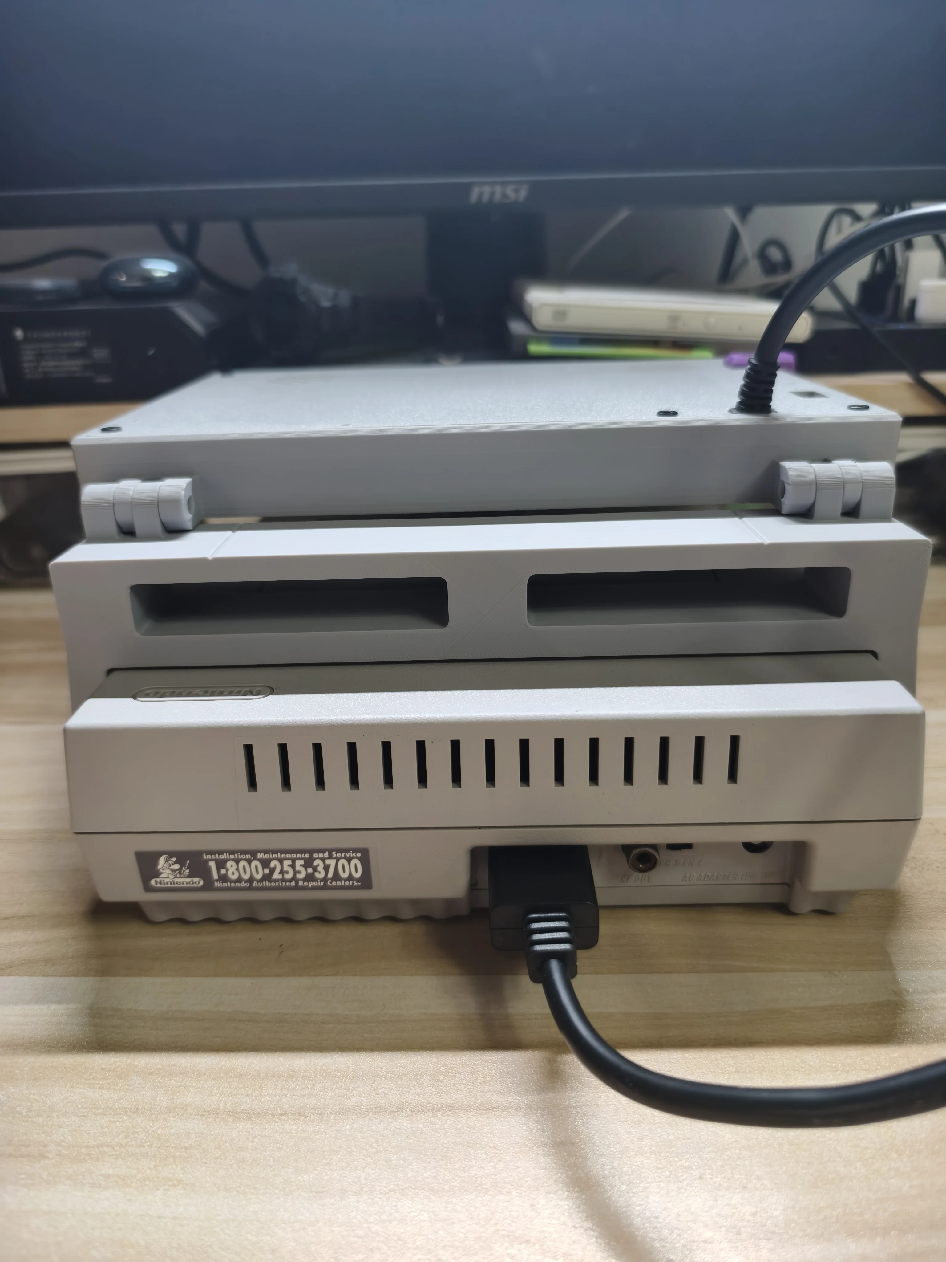 8-дюймовый ретро аркадный игровой автомат SNES с 3D-принтом портативный мини-монитор