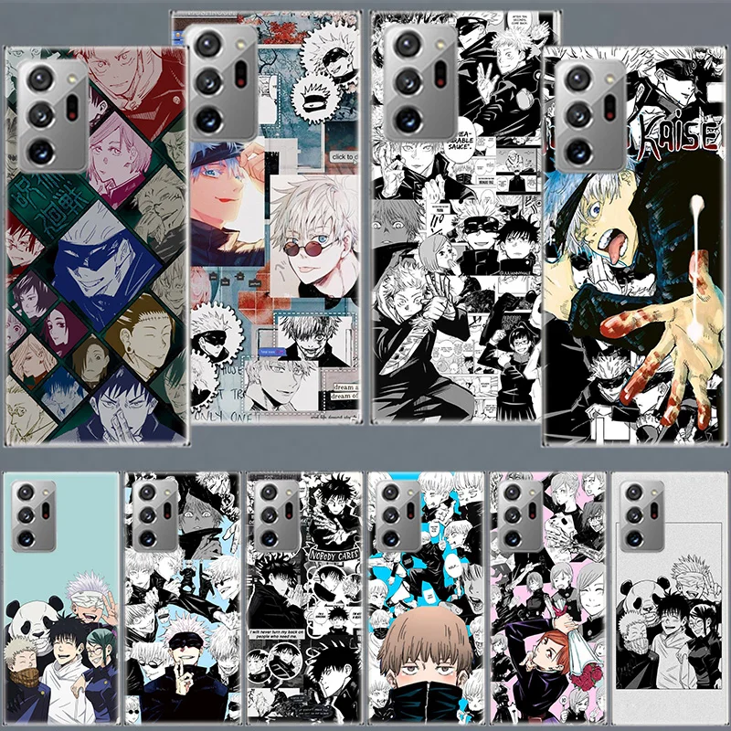 

Jujutsu Kaisen Anime Comic Phone Case For Samsung Galaxy Note 20 Ultra 10 9 8 J8 J6 J4 Plus S10 Lite 2020 5G S6 Edge F52 F62 F12