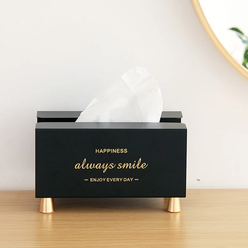 

Vintage Classical Iron Tissue Box Cover Tissue Paper Dispenser Storage Napkin Case Organizer Desktop Ornaments Home Decro