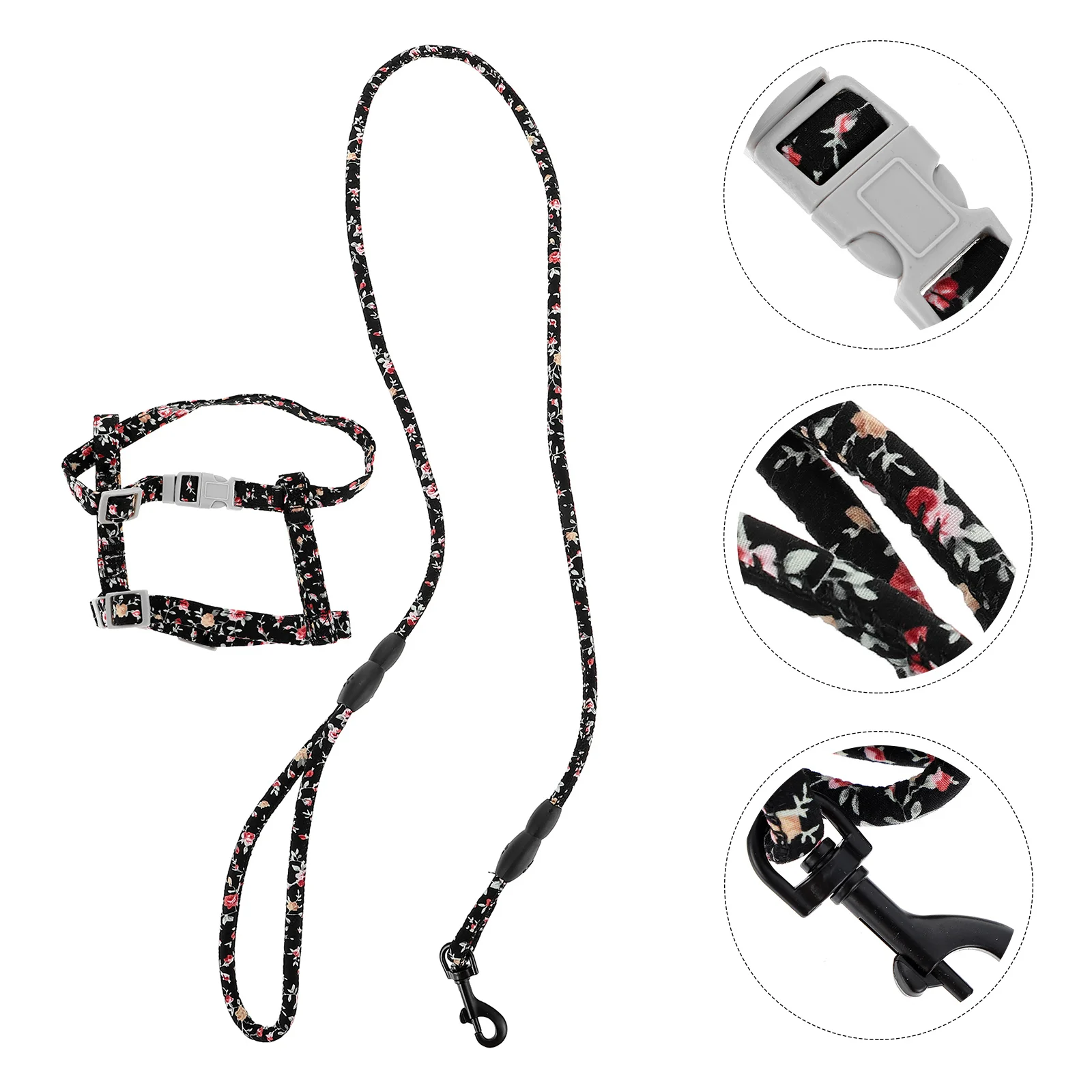 

Leash Dog Cat Harness Walking Puppybelt Animal Small Pet Traction Rope Training Kitten Collar Set Rabbit