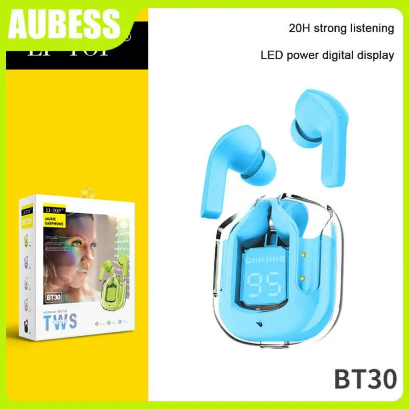 

Hifi Stereo Touch Control Wireless Headphones Waterproof Earpieces Headset Digital Display Voice Control Earphones Low Latency