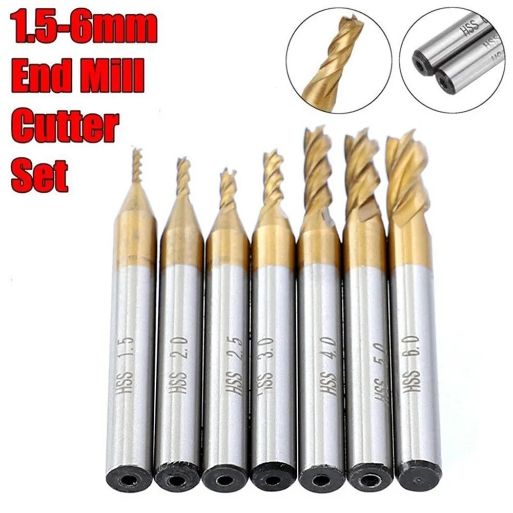 

1.5-6mm Milling Cutter 4 Flute Coating Cutter End Mill Milling Cutters