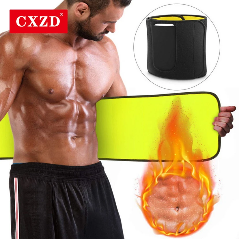 

CXZD Men's Shapewear Sauna Waist Belt Waist Trainer Sweat Neoprene Slimming Belt Body Shapers Hot Thermo Waist Cincher Girdle