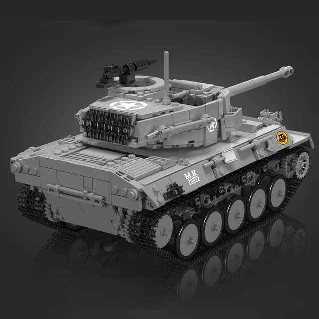 20032 технический Военный танк MOULD KING строительный блок RC M18 Hellcat 3D-головоломка в