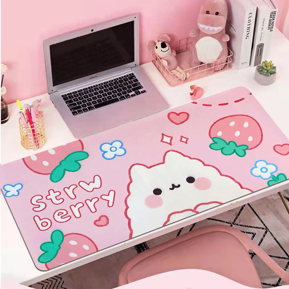 

INS Kawaii rat mat cartoon cherry bunny keyboard pad table mat student game player waterproof boy girl table mouse pad table pad