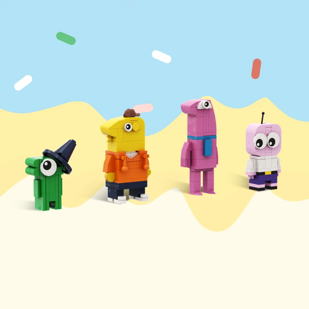 Конструктор gobrick MOC улыбающийся друг набор строительных блоков глип Пим Чарли