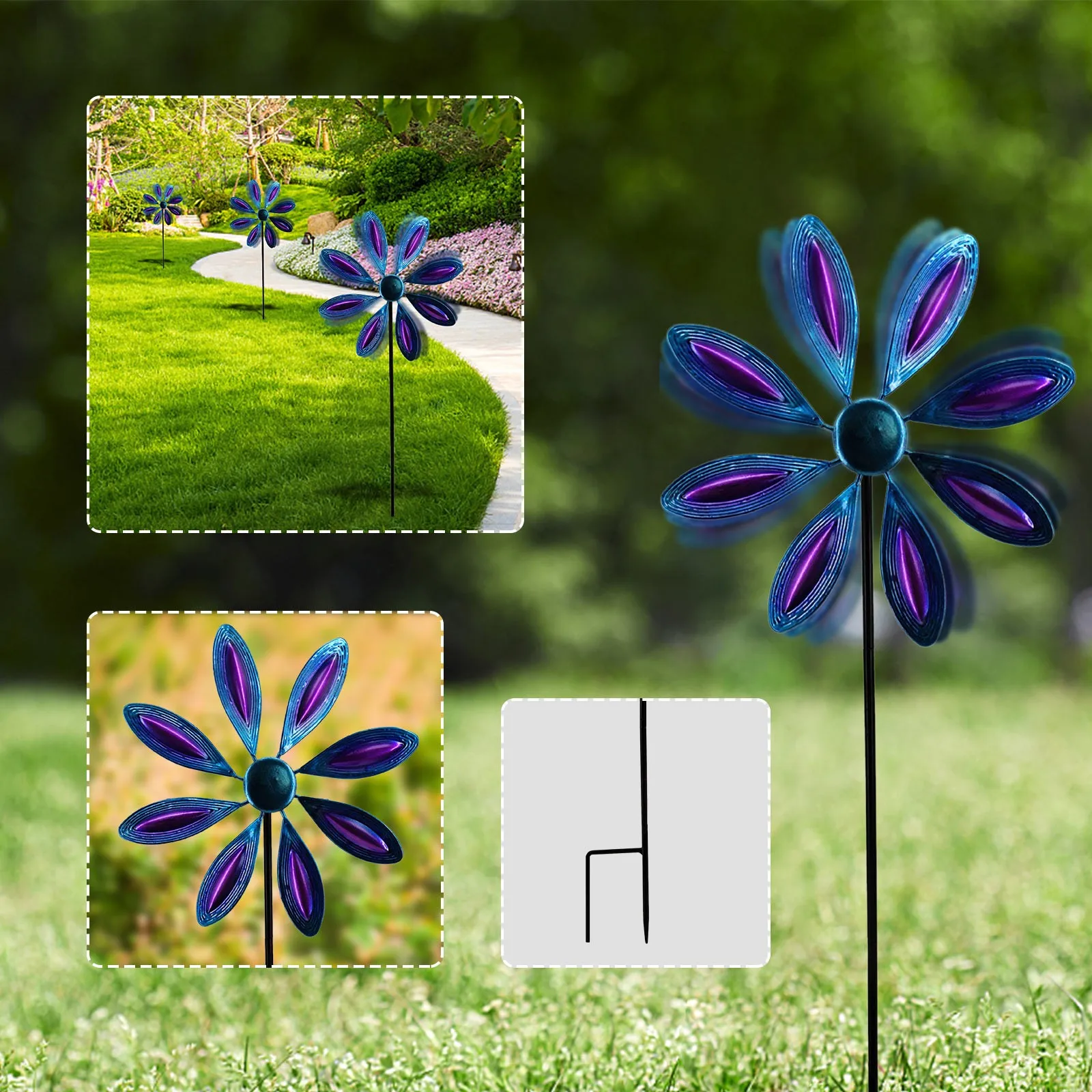 

Feeders Poles 360 Degrees Metal Swivel Classical Wind For Patio Lawn Outdoor Yard Lawn Garden Metal Wallet with Money Clip