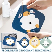 1pcs floor drain cover bathroom sink filter silicone deodorant pad anti clogging hair catcher stopper bathroom accessories