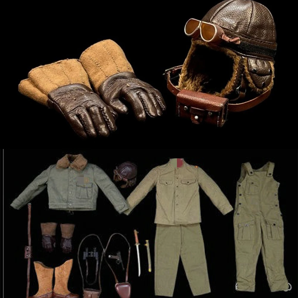 

Marsdivine 1/6 Scale Male Solider Clothes Set Japanese Tank Soldier Suit Armor Set Model Accessory for 12 Inches Action Figure