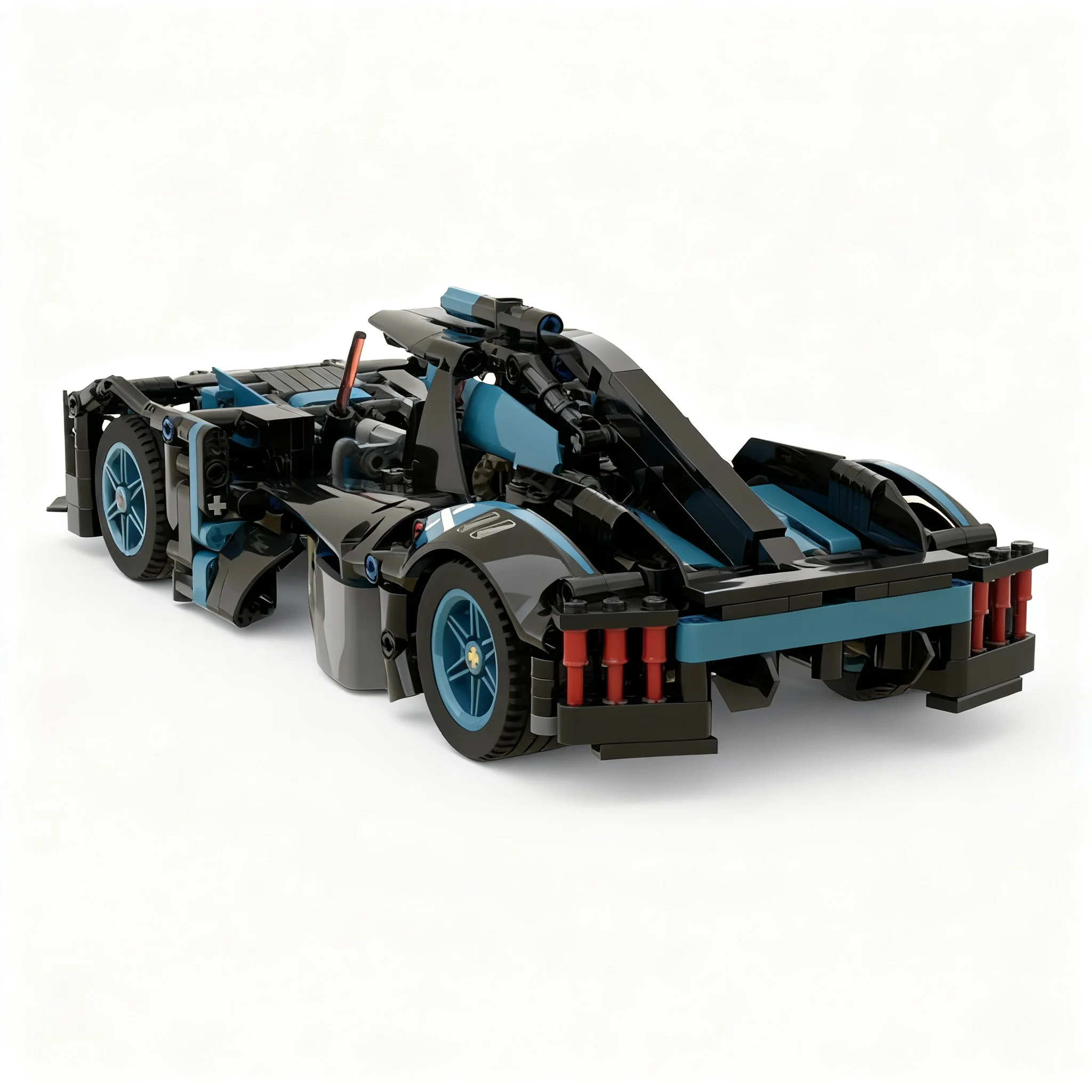 Фото 654 детали MOC Peugeot 9X8 Техническая модель из строительных блоков, набор для творчества своими руками, коллекция кирпичиков для сборки, идея для подарка на день рождения, образовательный набор. №2