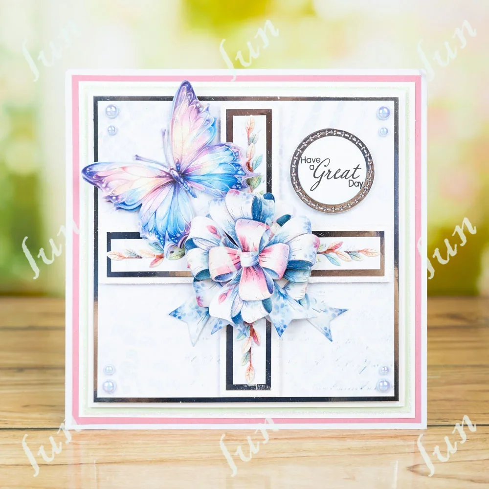 Ботанический лук в форме металла трафареты для DIY скрапбукинг украшение