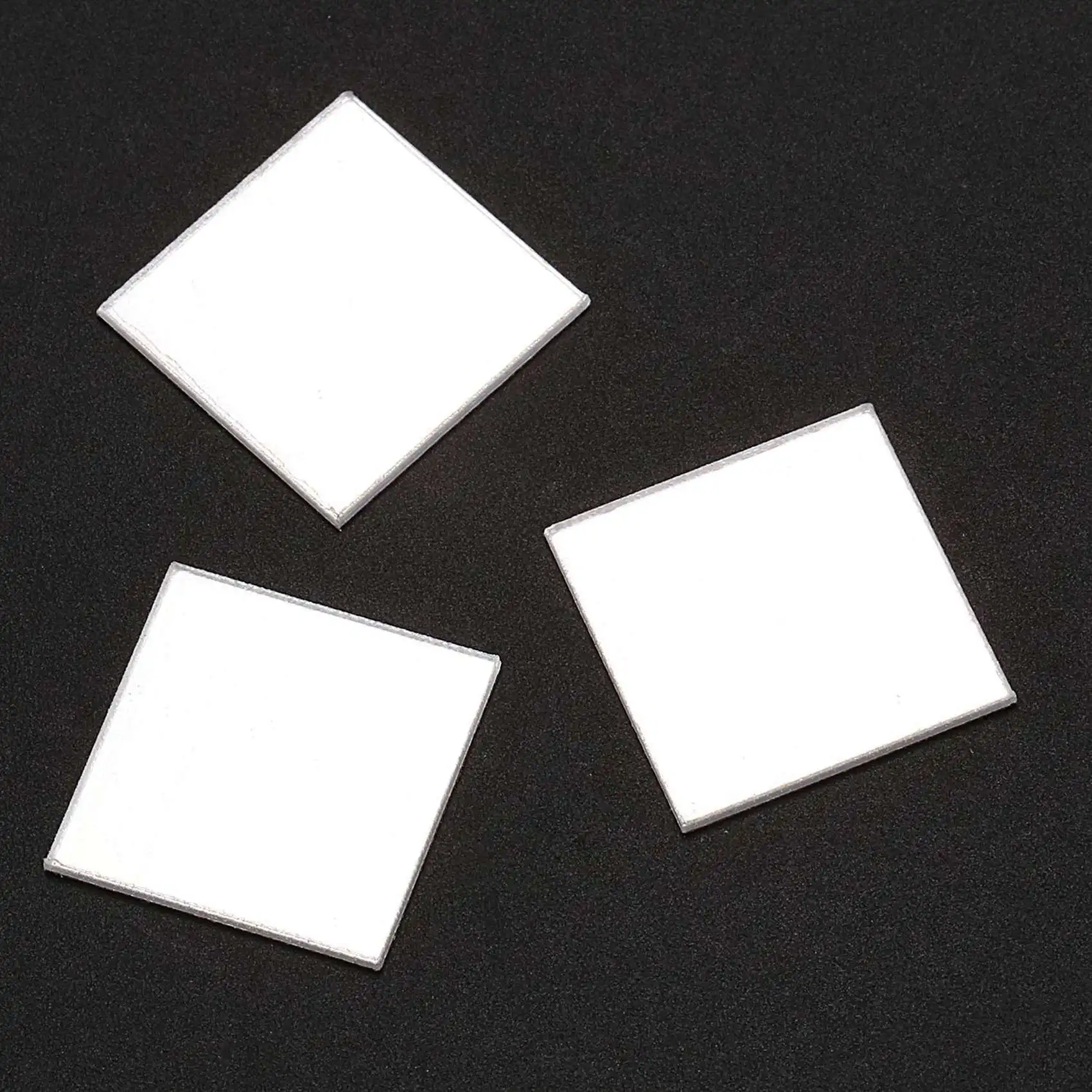 Зеркальная фотонаклейка 200 шт 3D Стик (серебристый)