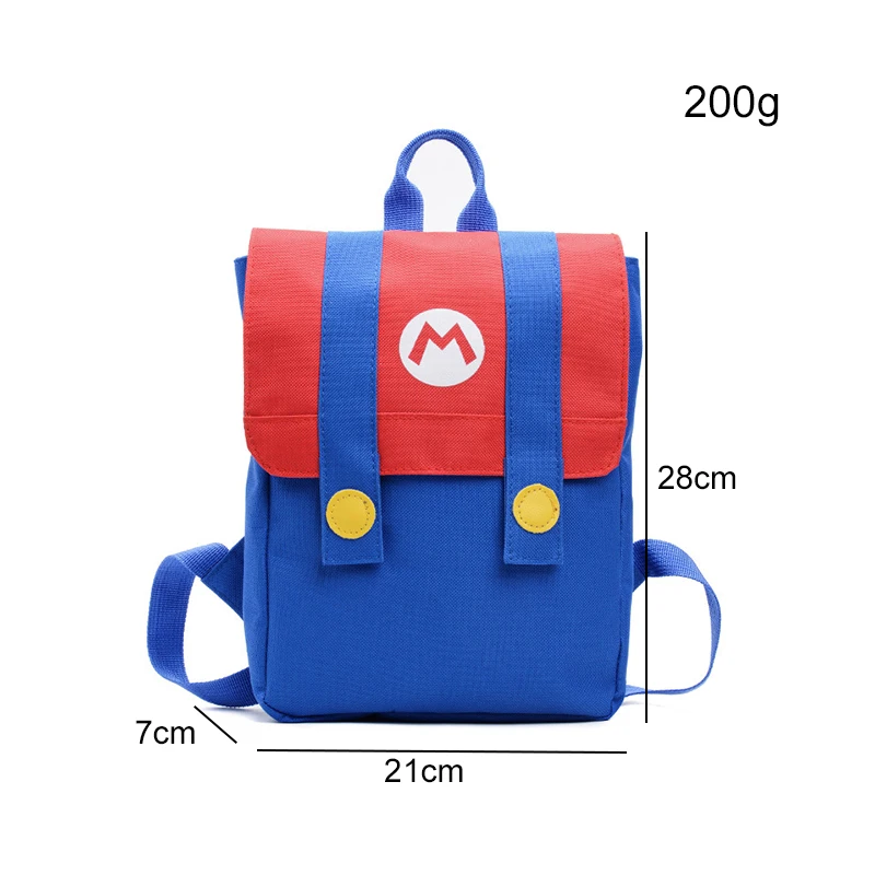 Cartoon Backpack Small Children School Bags Color Matching Breathable Waterproof Wear-resistant Zipper Kids Nylon Two Shoulders