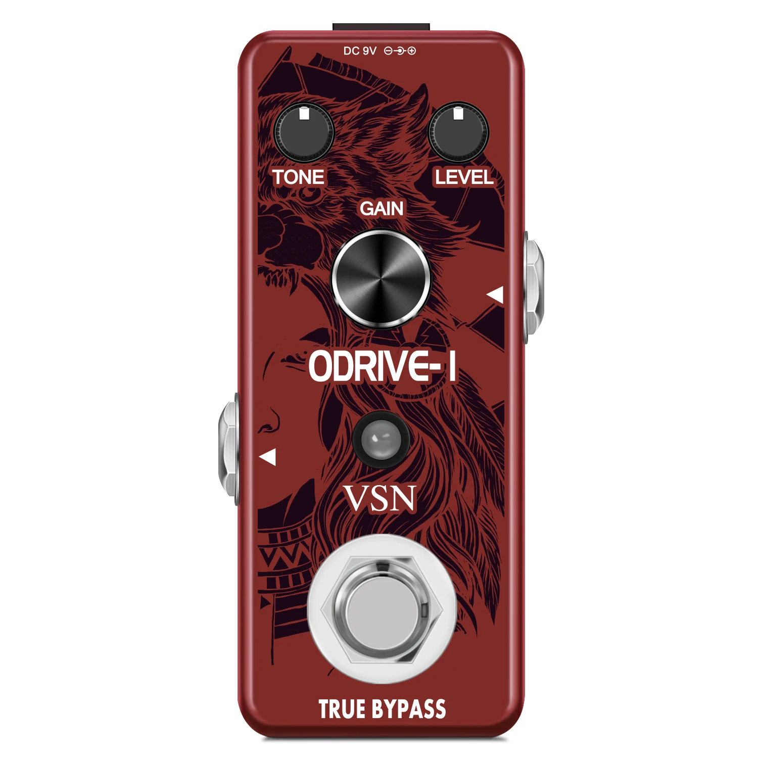 VSN LEF-302A Guitar Overdrive Effect Pedal Analog Classic Blues Style With Bright And Wild Sound Ture Bypass Full Metal Case