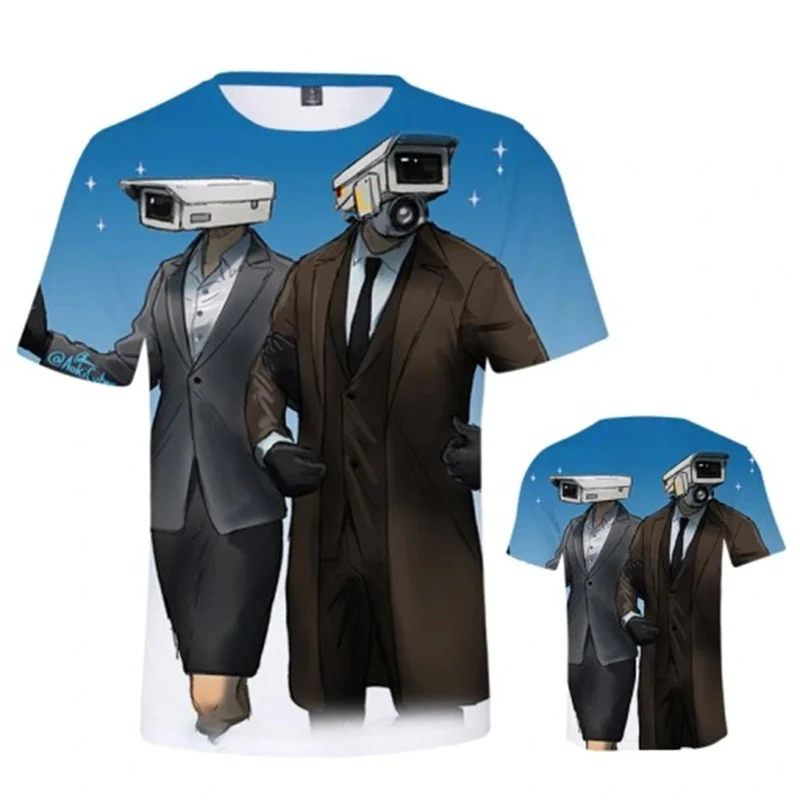 Футболка с 3D-принтом унитаза коротким рукавом