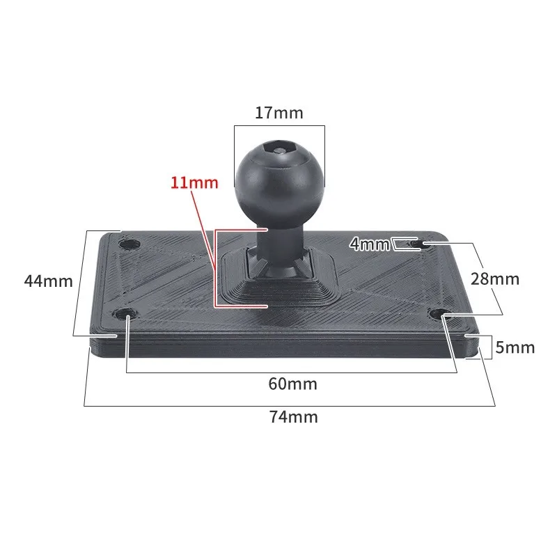 Шаровое крепление к 4-отверстию для телефона GPS держатель 17 мм