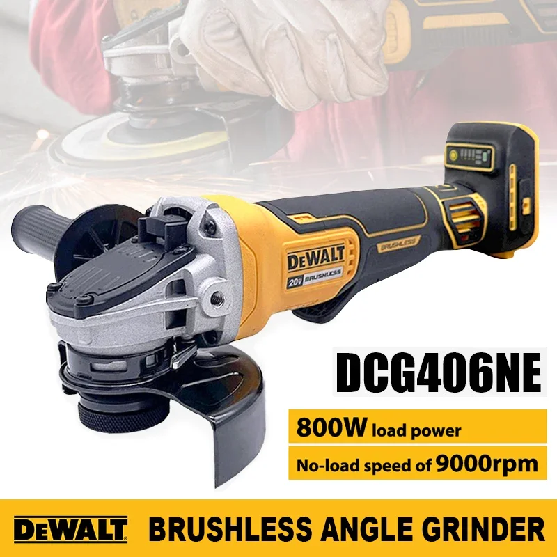 DEWALT DCG406 комплект 100 мм/125 мм бесщеточная Беспроводная угловая шлифовальная машина