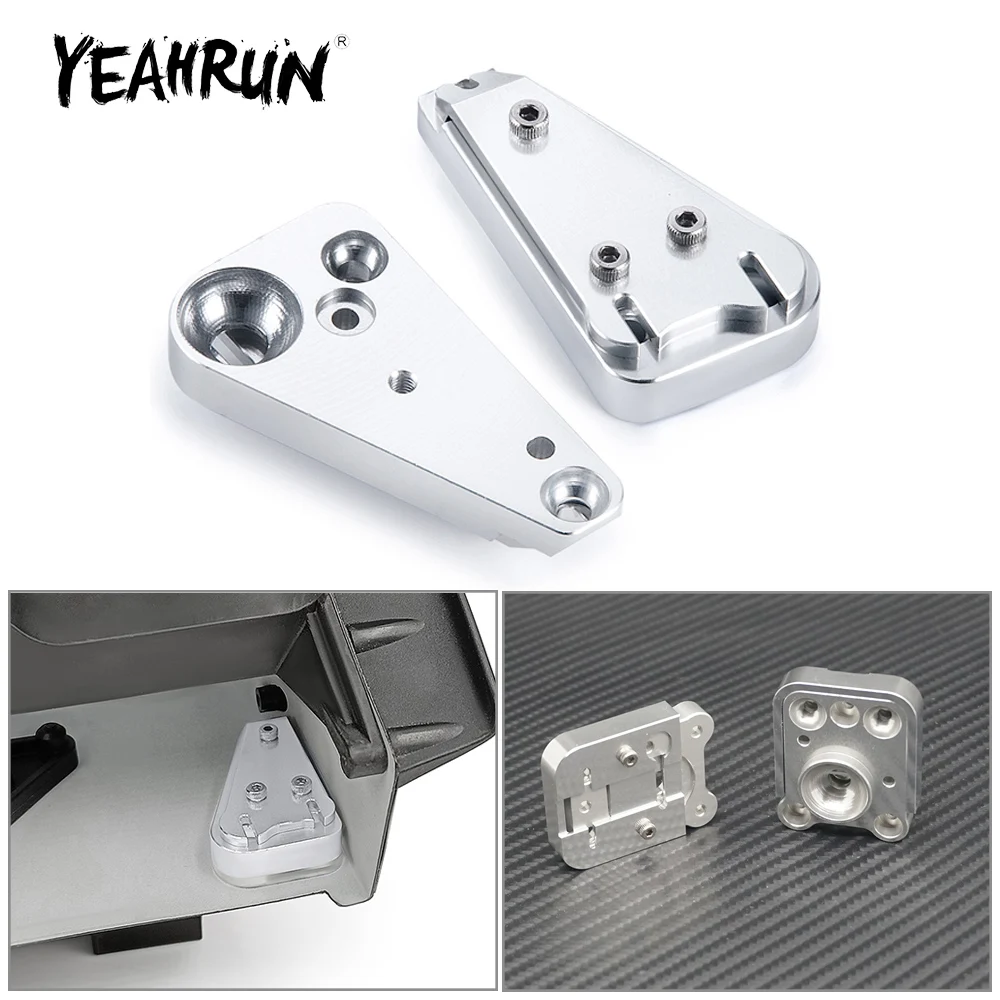 

Передняя и задняя фары YEAHRUN из металлического сплава, фары для Traxxas TRX-4 Defender 1/10, радиоуправляемая модель автомобиля на гусеничном ходу, аксес...