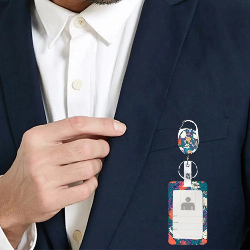 

Reliable ID Card Lanyard Full Coverage with Lanyard Anti-friction Ring ID Badge Holder Office Supplies