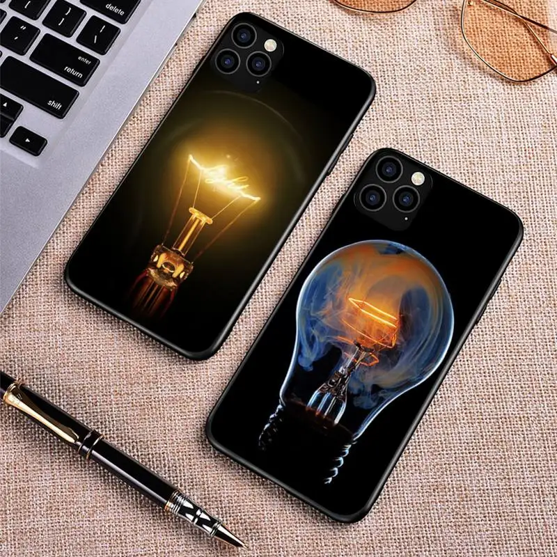 

Chic light bulb Phone Case for iphone 11 pro max iPhone 12 13 Pro max XS MAX 6 6s 8 7 Plus X 2020 XR phone cases