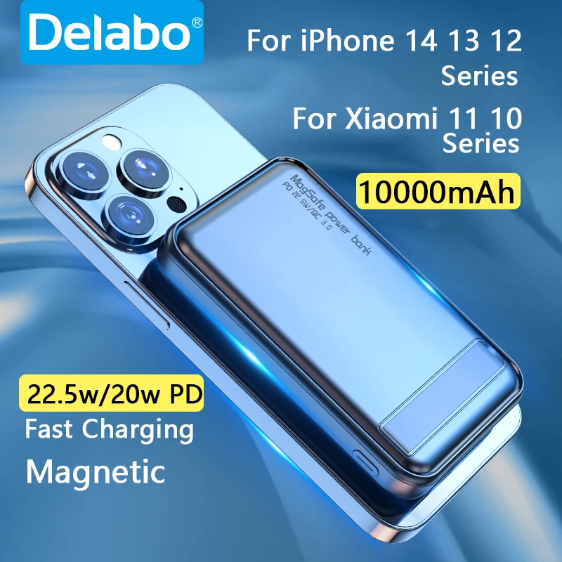 

Wireless Chargers Power Bank Magnetic PD22.5W Fast Charger Mini Portable Powerbank 10000mAh for iPhone 14 13 12PRO MAX Xiaomi 12