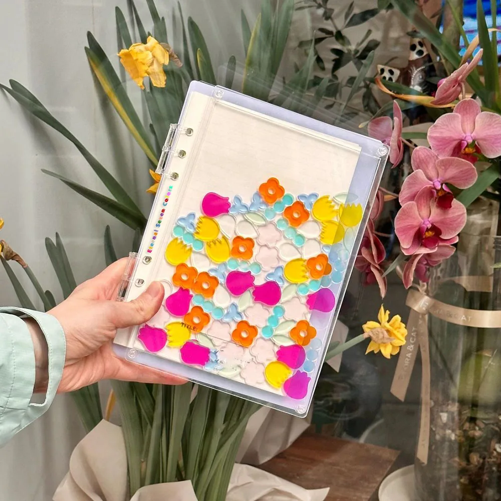 Прозрачный и видимый акриловый блокнот сделай сам креативные канцелярские