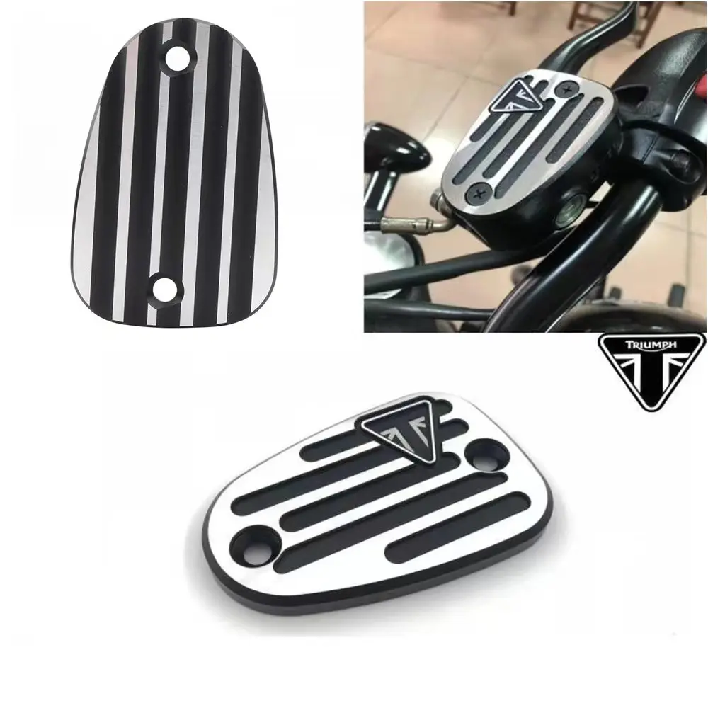 

Motorcycle Oil Cup Cover Front Brake Fluid Cap Protector For Triumph Bonneville Bobber Speedmaster Thruxton T100 T120 900 EFI 12