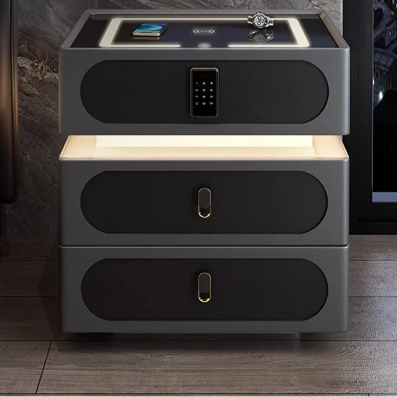 Прикроватный столик в скандинавском стиле дизайнерская круглая ночная тумбочка