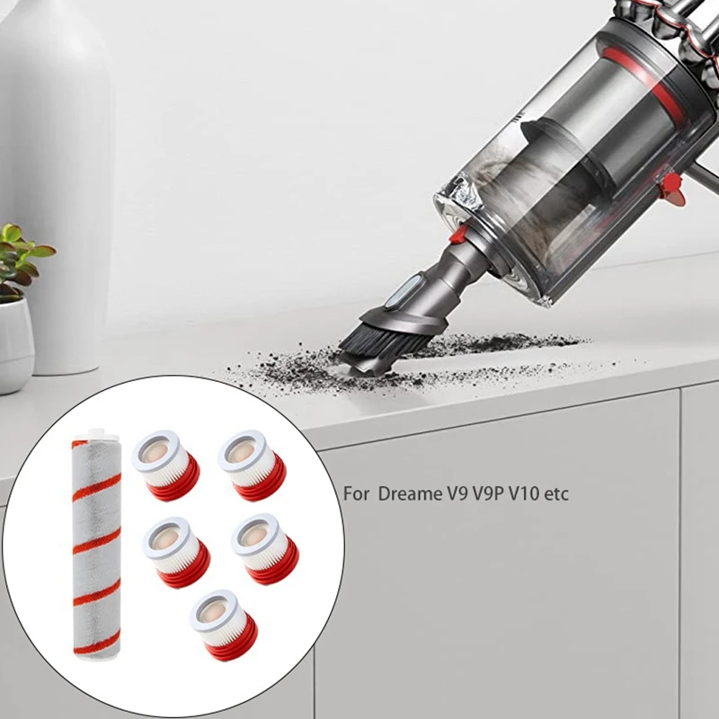 Замена роликовой щетки с фильтром HEPA для Xiaomi Dreame V9 V9P V10 аксессуары ручного