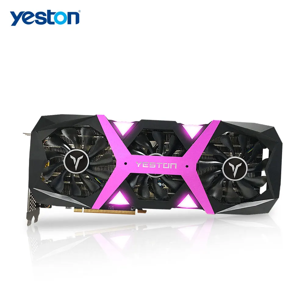 Видеокарта Yeston Radeon RX 6800 GPU 16GB GDDR6 256bit 7nm 2105/16000MHz для игрового - Цена: 159284.22