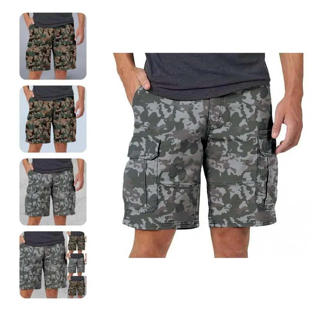 

Stylish Men Shorts Handsome Lightweight Sports Shorts Men Classic Cargo Stretchy Shorts