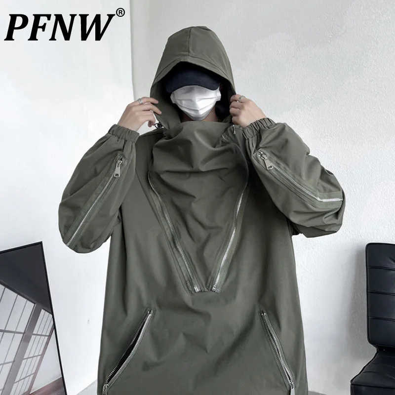 

PFNW New Autumn American Fashion Brand Functional Charge Coat Men's Tide Outdoor Waterproof Loose Jacket Darkwear Coats 12Z4164