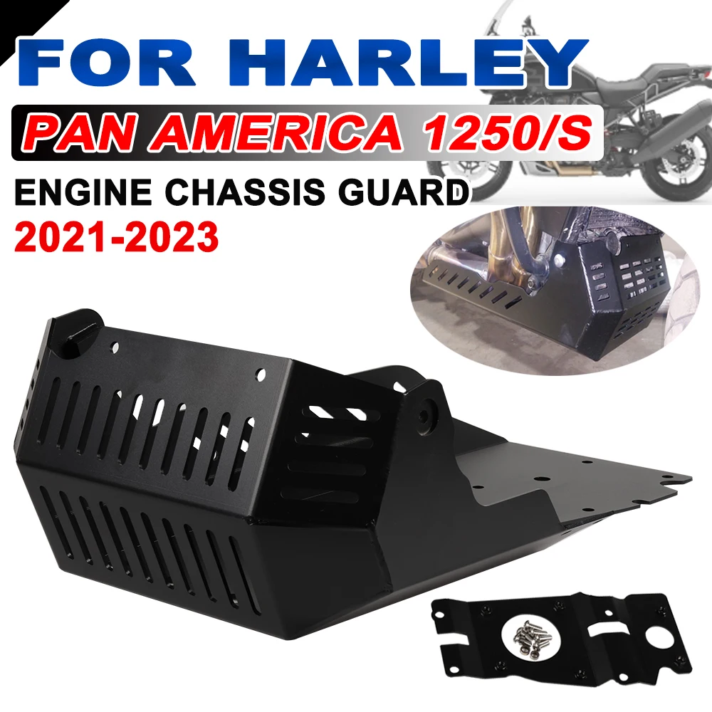 

Для Harley PAN AMERICA 1250 S PA1250 RA1250 2021 2022 2023 аксессуары для мотоциклов Защитная крышка шасси двигателя противоскользящая пластина