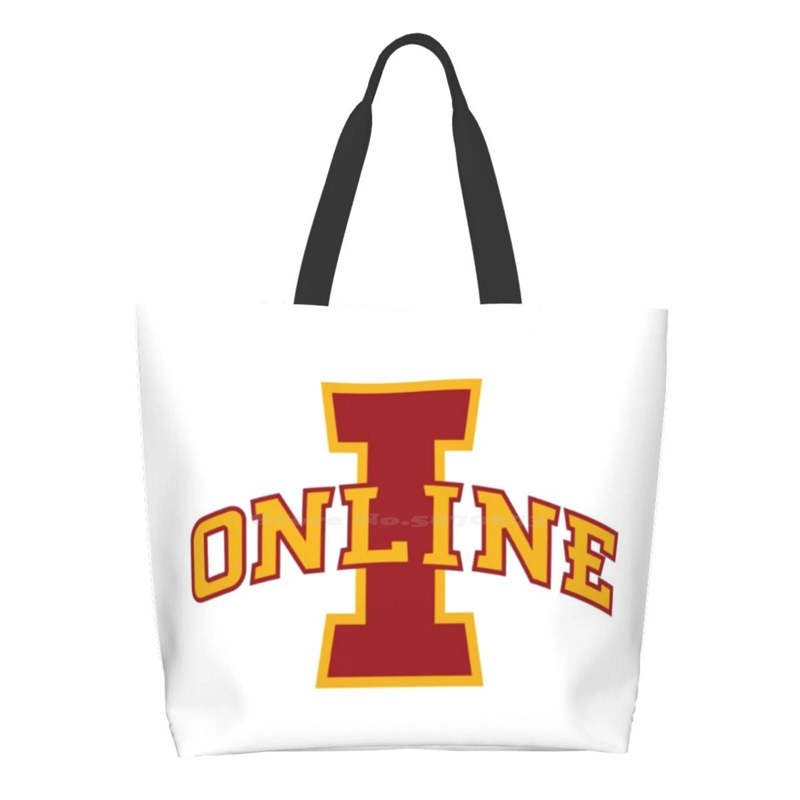 

Iowa Online 2 Color Logo High Quality Large Size Tote Bag Iowa Online Univsersity Learn