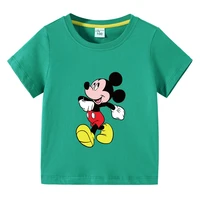 2022 new mickey mouse childrens clothing childrens summer short sleeved t shirt boys and girls baby t shirt childrens tops