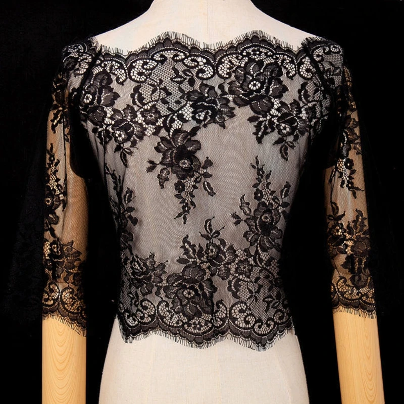 

Decorative Fake Collar Hollow Out Floral Lace Detachable Bottoming Shirt Cover 57BD