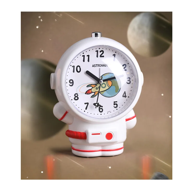 

Astronaut Alarm Clock Can Talk Alarm Clock for Children and Boys Wake-up Artifact Silent Clock Desktop Students Snooze Function