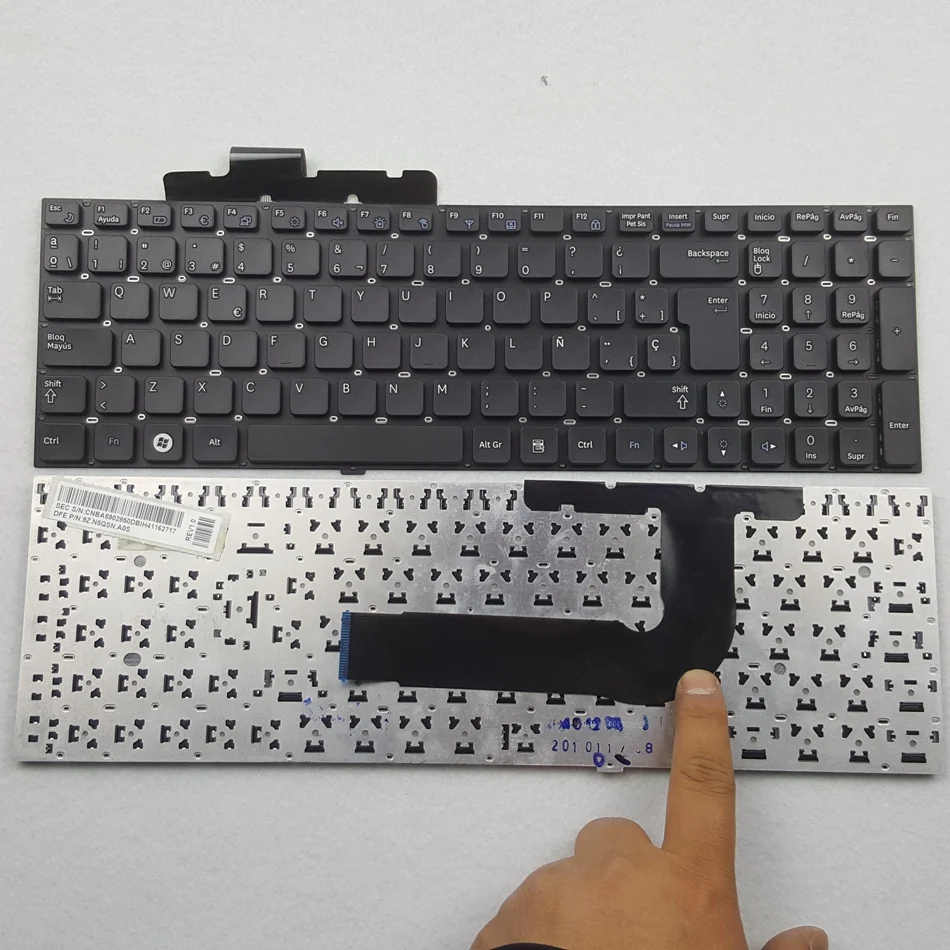 Немецкая испанская клавиатура для ноутбука Samsung NP-Q530 QX511 QX512 Q530 SF510 GR SP Макет |