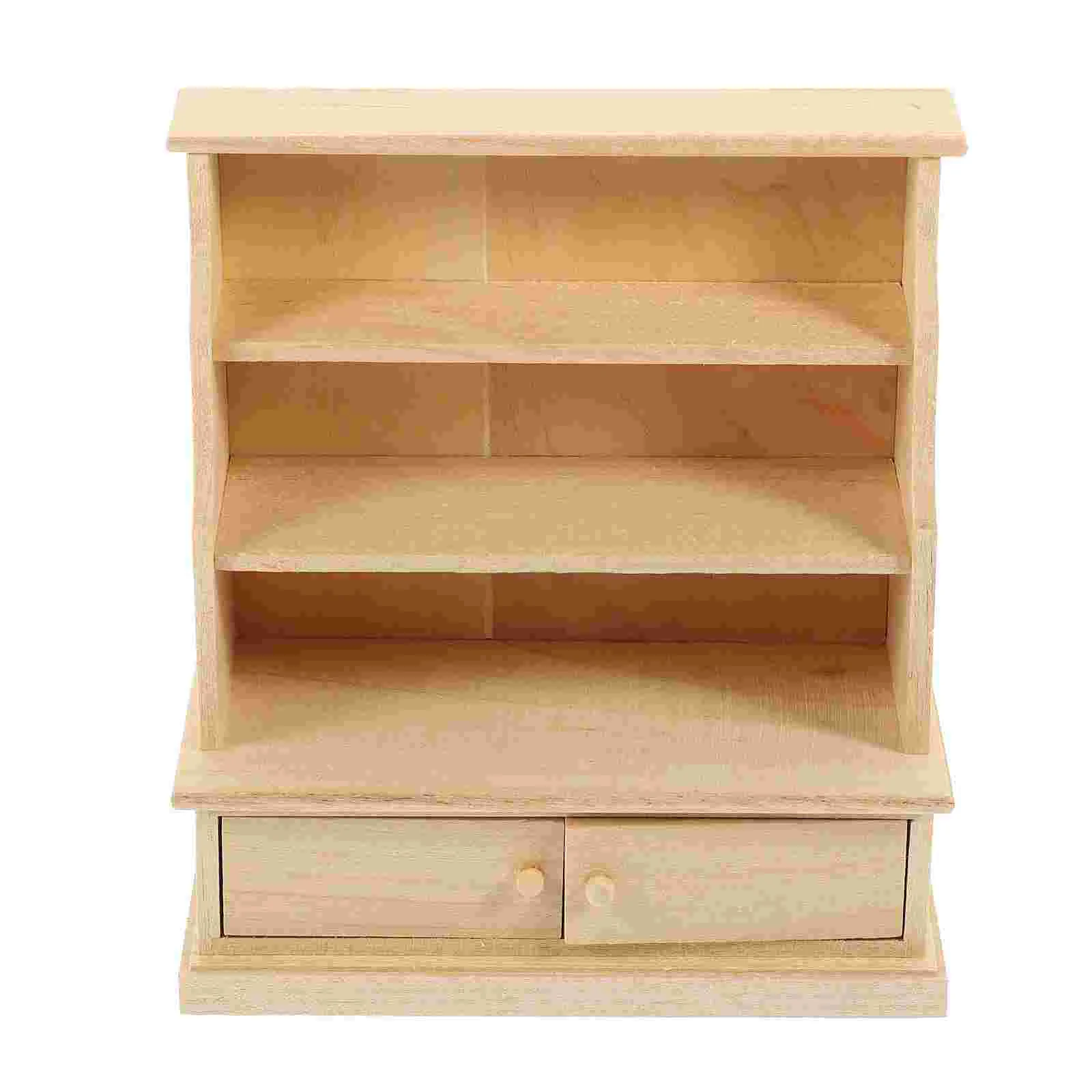 

Украшение для дома, искусственная деревянная раскладка шкафа, ландшафтные модели, миниатюрная книжная полка для хранения
