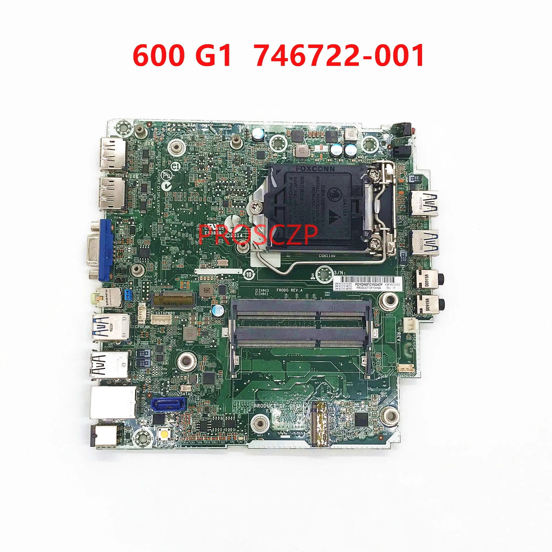 High Quality Mainboard For HP 600 G1 Laptop Motherboard 746722-001 746722-501 746722-601 746219-002 DDR3 100% Full Working Well