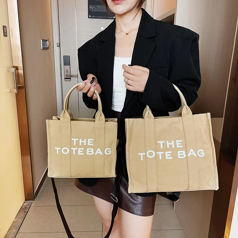 Luxury Designer The Tote Bag For Women Large Capacity Canvas Handbags Female Hand Shoulder Messenger Bags Lady High Quality 2023